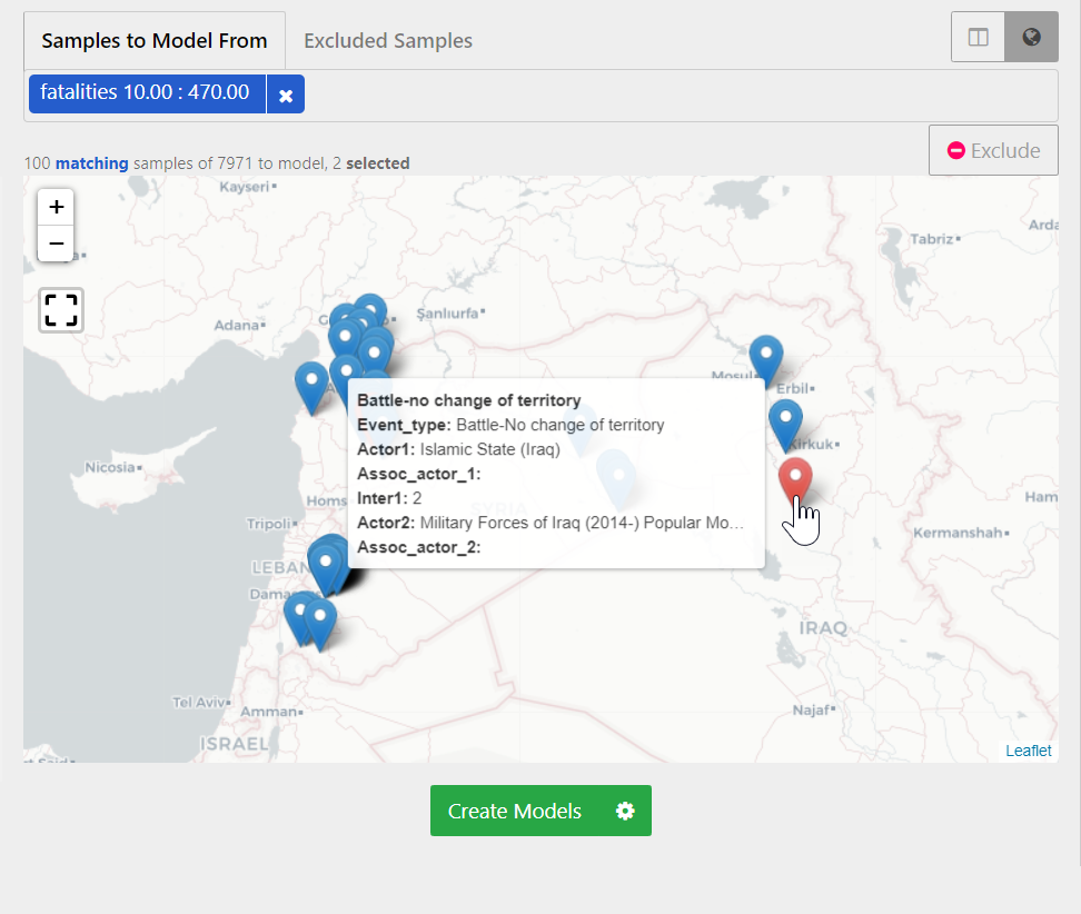 View geographic data on a map to understand context